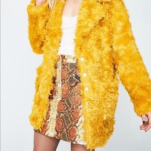 Faux Fur Fuzzy Coat